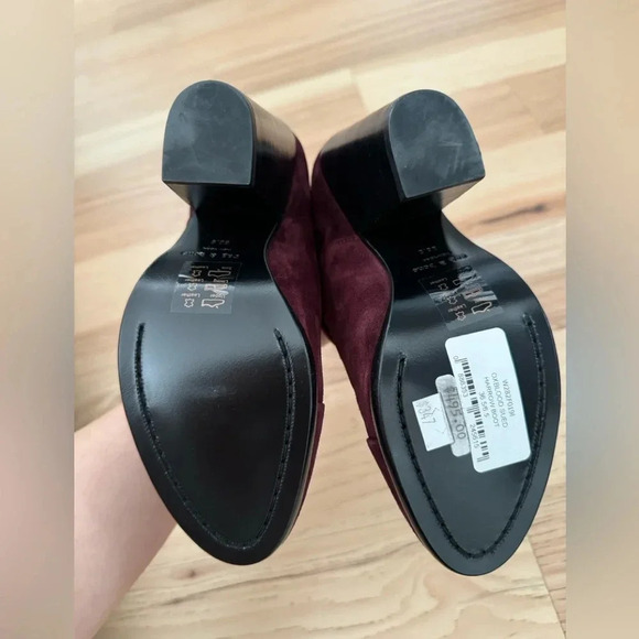 Rag & Bone wine suede ankle HARROW BOOT celebrity favorite size 6.5 - Picture 9 of 15